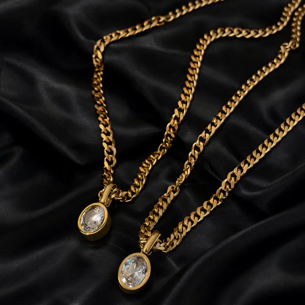 Anointed Light Pendant | Gold Crystal Necklace | Faith-Inspired Jewellery | SHE the Brand