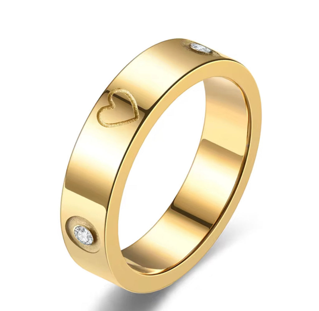 Heartmarked Covenant Ring | Gold Heart Band | Faith-Inspired Jewellery | SHE the Brand